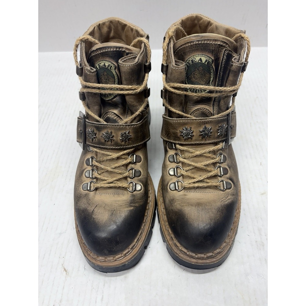 Edelweiss Rare Vintage Leather Austrian Folk Bavarian Boots Size 40  EUC